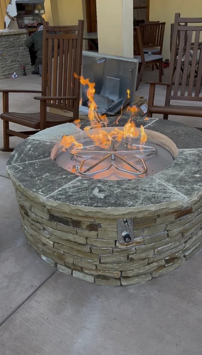 Gas Fire Pit Build & Install