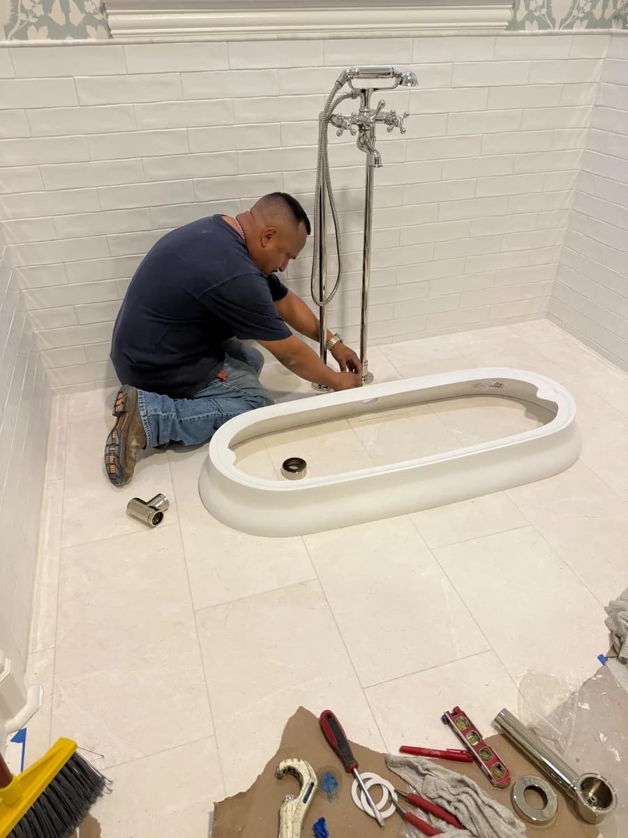 Toilet install