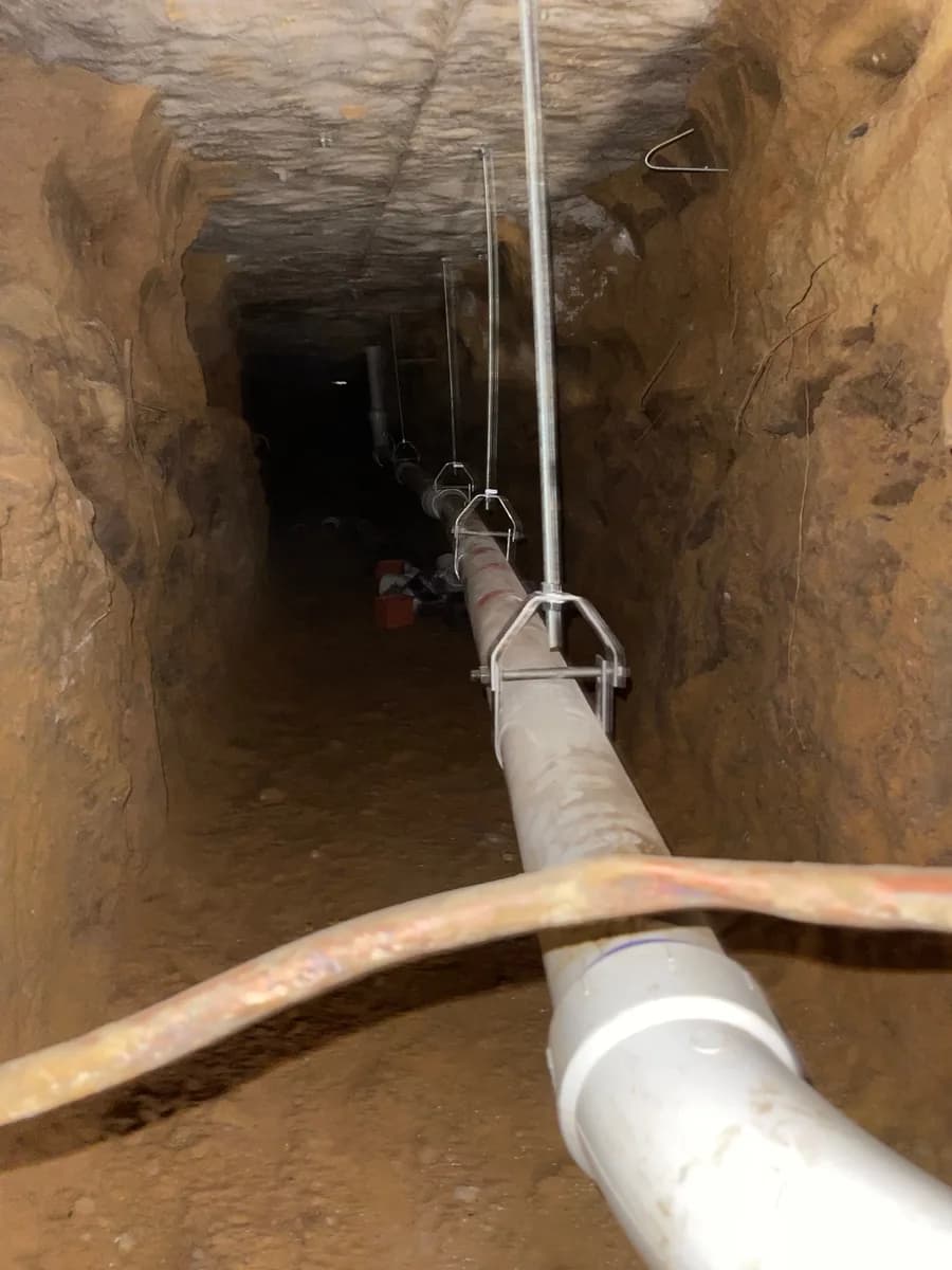 Tunnel Plumbing Work Under Slab